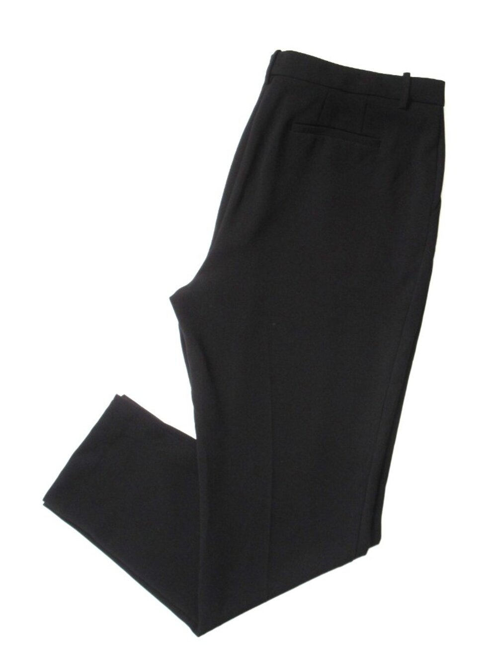 NWT THEORY Full Length Treeca in Black Admiral Crepe Tapered Slim Pants 14 - Picture 7 of 7